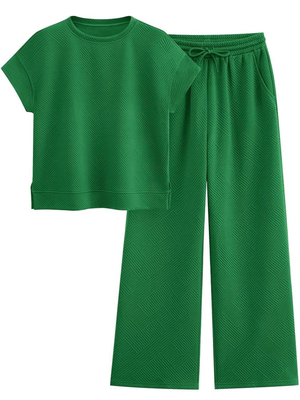 Womens Green Two-Piece leisure outfit